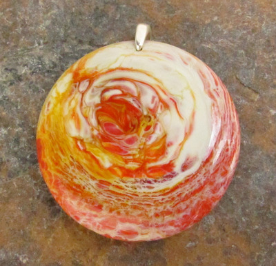 Lava Plume Glass Pendant X-Large