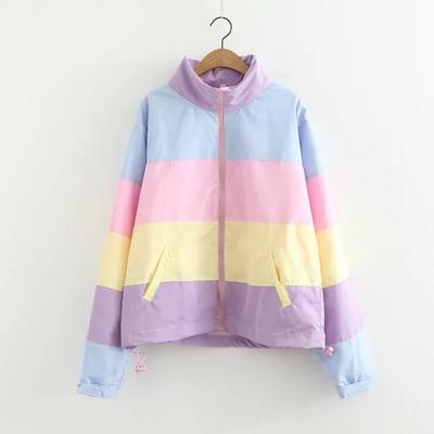 Color block pastel jacket