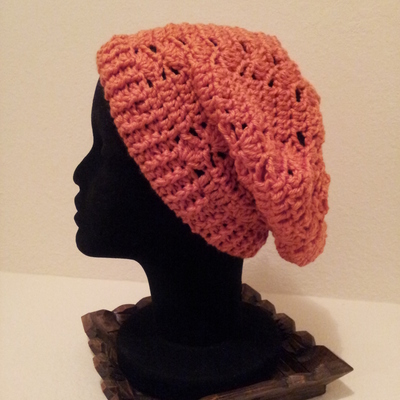 Crochet slouchy hat - women