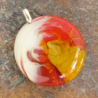 Lava Plume Glass Pendant Medium - Thumbnail 2