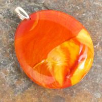 Lava Plume Glass Pendant Medium - Thumbnail 1