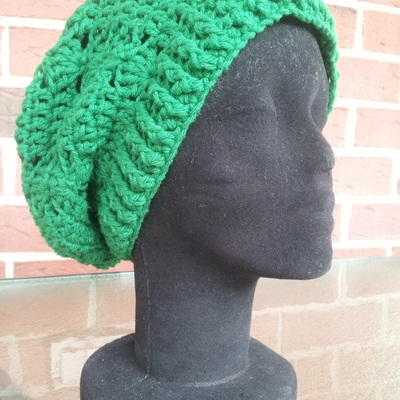 Crochet slouchy hat - women