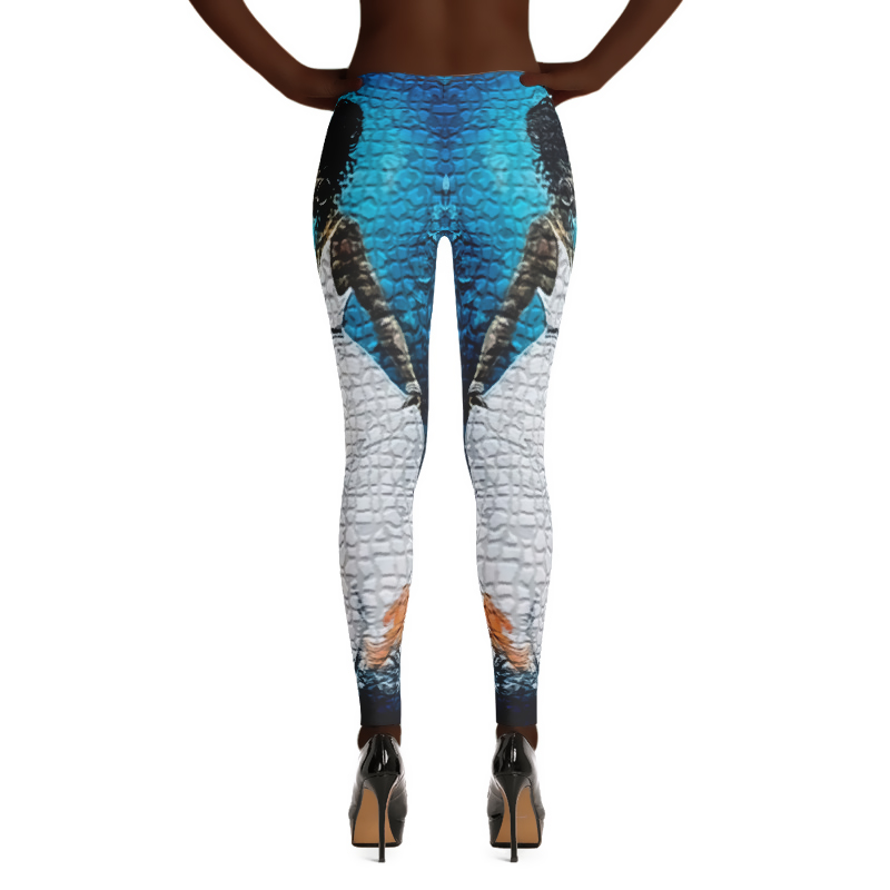 Image of Yemaya Leggings Blue & White