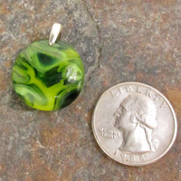 Rainforest Green Glass Pendant Small - Thumbnail 1
