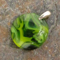 Rainforest Green Glass Pendant Small - Thumbnail 2