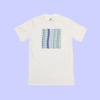 Unisex glitch art stop dreaming t shirt in black