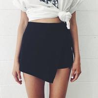 Sexy Layered Short Pants with Strap - Thumbnail 1