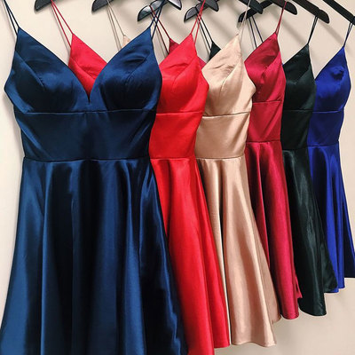 Spaghetti straps short homecoming dress under 100 - Thumbnail 5