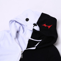 New projectile on black and white bear funny hoodie - Thumbnail 2