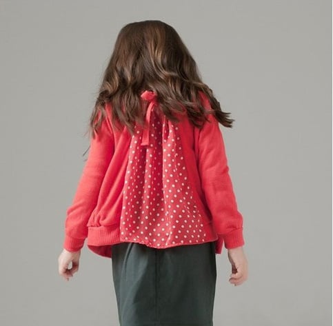 Red Polka Dot Cardigan