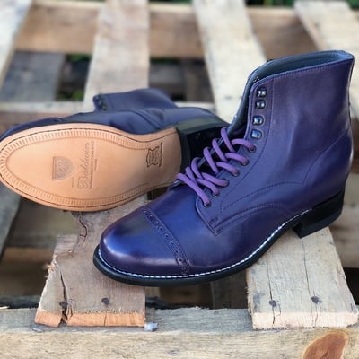 Stacy baldwin “purple” madison boot