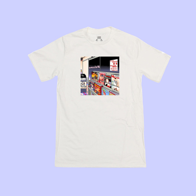 Unisex japanese 8 bit magazine corner t shirt 