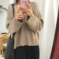 5 Colors Knit Cardigan Coat - Thumbnail 2