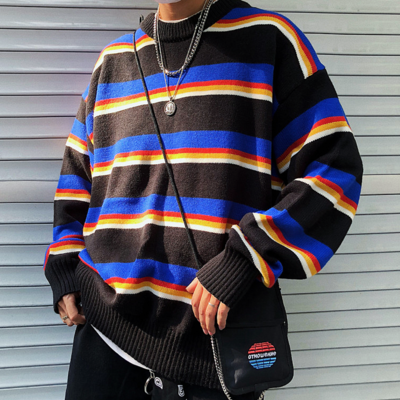 Free shipping-80's stripe jumper - Thumbnail 5