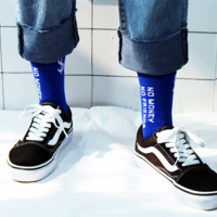 Free Shipping-NO MONEY NO FRIENDS SOCKS  - Thumbnail 2