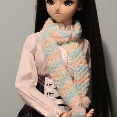 Sugar candy rainbow scarf