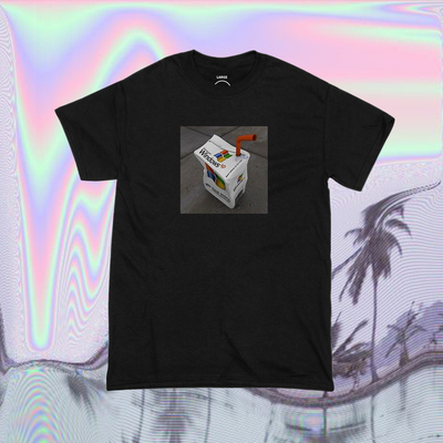 Vaporwave window xp juice we suck more t shirt