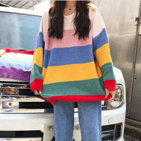 Rainbow Stripe Sweater - Thumbnail 1