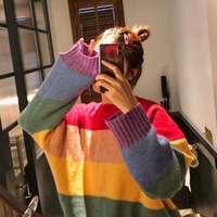 Rainbow Stripe Sweater - Thumbnail 2