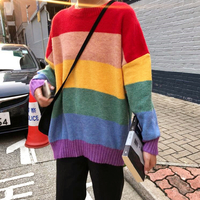 Rainbow Stripe Sweater - Thumbnail 4