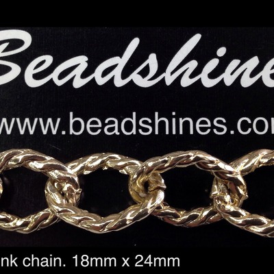 Chunky textured chain (per yard)36 inches)