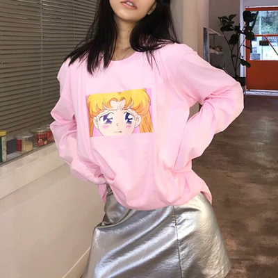 Sailor moon eyes long sleeve t-shirt - Thumbnail 3