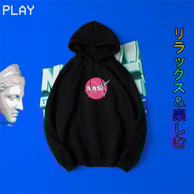 Pastelgoth lsd nasa logo hoodies