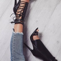 2018 Fashion Cross Strap Stiletto Heel Dress Sandals Hot G2470 - Thumbnail 2