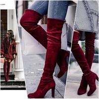 Fashion New Burgundy women boots cheap martin boots hot H5650 - Thumbnail 1