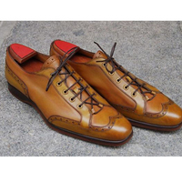 New Designer Lace Up Tan Shoes, Men Causal Denim Shoes Trendy Winter Shoes - Thumbnail 3