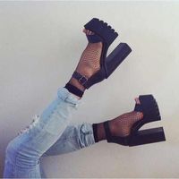 2018 New Summer Thick With 15cm Super High Heel Thick Female Hot B5720 - Thumbnail 4