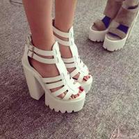 2018 Spring And Summer High Sandals Fish Mouth Super High Heels 15cm New Hot sale - Thumbnail 1