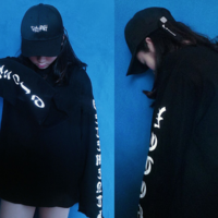 Free Shipping-CYBER PUNK OVERSIZED LONG SLEEVE TEE - Thumbnail 1