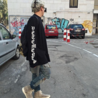 Free Shipping-CYBER PUNK OVERSIZED LONG SLEEVE TEE - Thumbnail 3