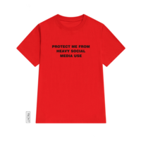 Free Shipping-"PROTECT ME FROM HEAVY SOCIAL MEDIA USE" TEE - Thumbnail 2
