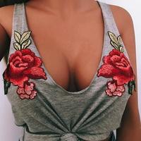 Sexy V-Neck Vest Top - Thumbnail 2