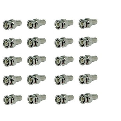 20 pcs rca female to bnc male coax connector converter - Thumbnail 2