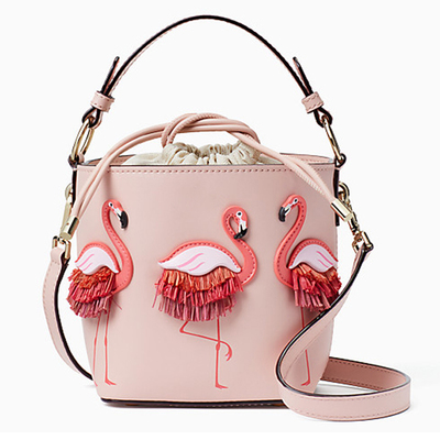 Cute pink flamingos crossbody bag shoulder bag