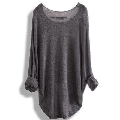 Long-sleeved knit blouse knit shirt hollow - Thumbnail 4