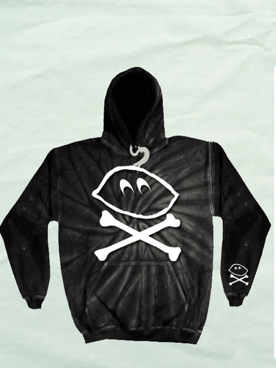 LOGO BLACK SPIDER  TIE DYE