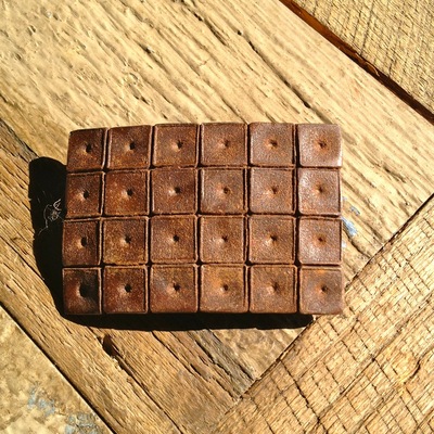 Bronze squares belt buckle by citizen objects