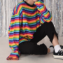 Free Shipping-RAINBOW LONG SLEEVE TEE-2