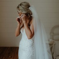 Gorgeous Mermaid Wedding Dresses Off the Shoulder Delicate Lace Covered Button Bridal Gowns - Thumbnail 1