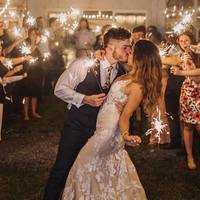 Stunning Mermaid Wedding Dresses with Delicate Lace Wedding Gowns with Champagne Lining Bridal Dress  - Thumbnail 2