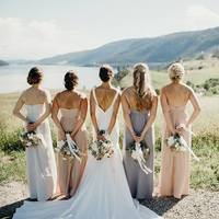 Simple Mermaid Wedding Dresses Sexy Deep V Neck Wedding Gowns Backless Bridal Gowns - Thumbnail 2
