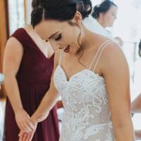 Gorgeous Mermaid Wedding Dresses Sexy Spaghetti Straps Champagne Lining Bridal Gowns - Thumbnail 4