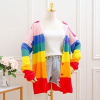 Harajuku Sweet New Rainbow Cardigan Mother Daughter Family Pack - Thumbnail 3