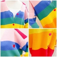 Harajuku Sweet New Rainbow Cardigan Mother Daughter Family Pack - Thumbnail 2