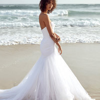 Beautiful Wedding Dresses Mermaid Simple Sweetheart Sexy Bridal Gown - Thumbnail 3