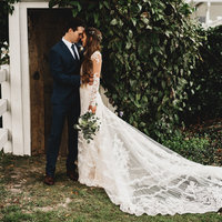 Stunning Mermaid Wedding Dresses Scoop Sheer Long Sleeve Delicate Lace Keyhole Back Bridal Gowns - Thumbnail 3